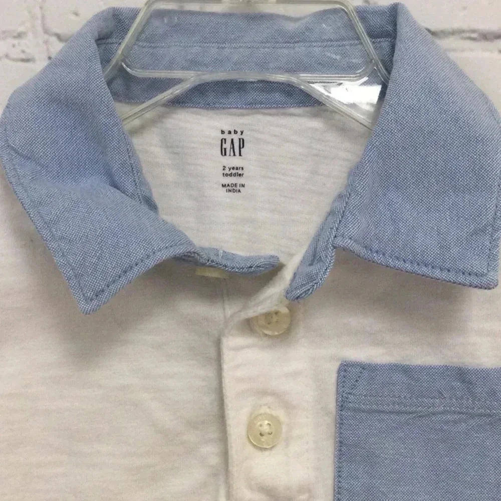 Baby Gap Boys Collar Short Sleeve Top size 2T